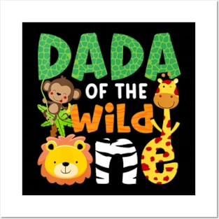 Dada of the Wild One Zoo Theme Bday Safari Jungle Animals Posters and Art